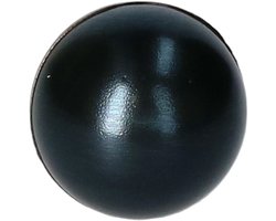 Zwarte anti stressbal 6 cm - stressballetjes