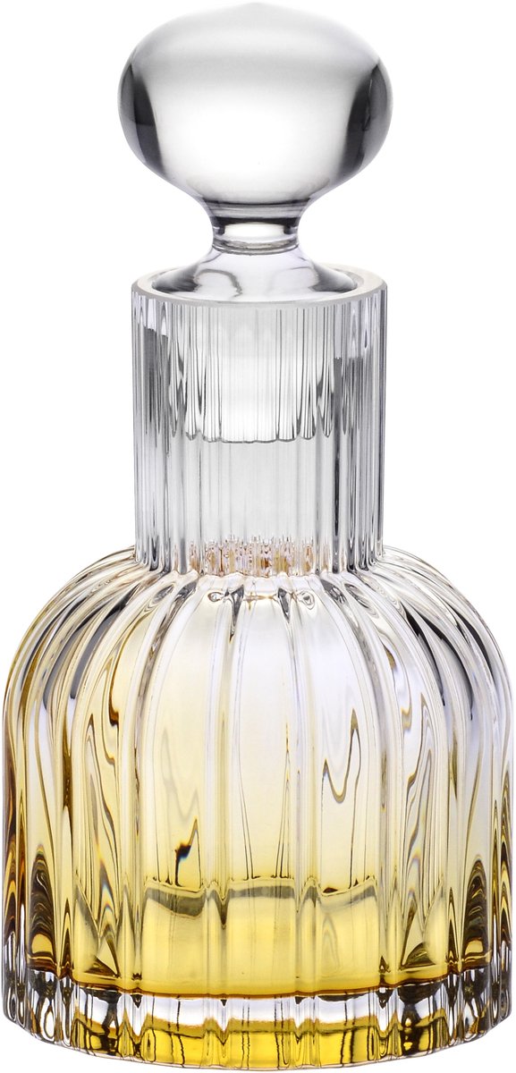 Krosno Karafset met 2 Glazen – 650 ml Karaf & 260 ml Glazen – Amber - Premium Loodvrij Kristalglas - Voor Water, Whisky, Brandy of Limonade - Elegante Geschenkset - Handwas Aanbevolen — cadeau in Koken & Dineren - foto 4