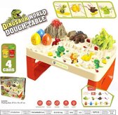 Dino's Speeltafel met kleiset - educatieve boetseerklei en vormpjes - dinosaurus speelgoed knutselset