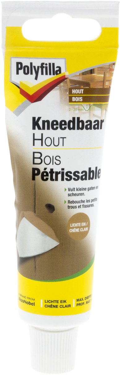 Polyfilla - Kneedbaar Hout - Lichte eik - Polyfilla - 75 G
