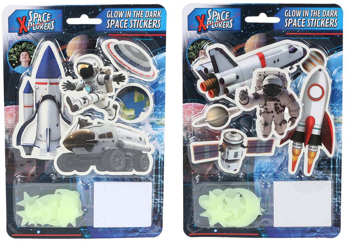 Space Xplorers Glow in the Dark Stickers - 21st.