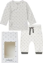 Noppies GiftSet (2 pièces) Chemise unisexe et pantalon étoiles blanches - Taille 68