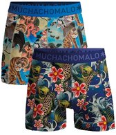 Muchachomalo Jongens Boxershorts – 2 Pack – 95% Katoen – Kinderkleding - Stevig Ondergoed – Jongens Onderbroeken