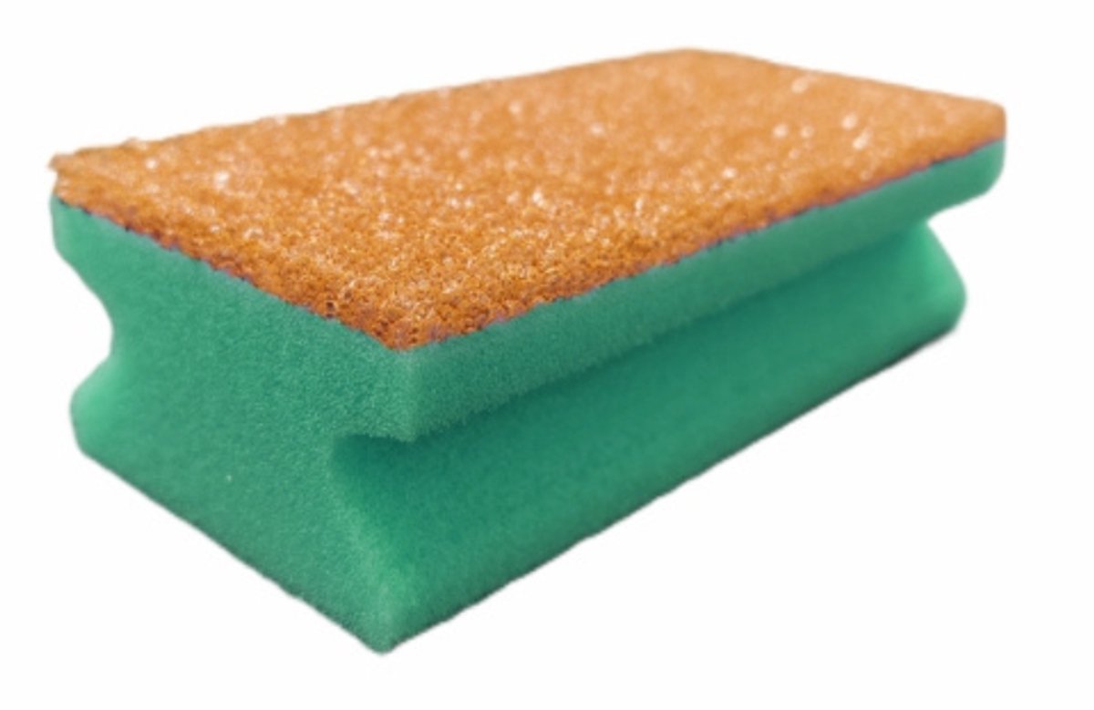 Grip Cleaning Sponge Longlife – Groen/Oranje (set van 10 stuks)