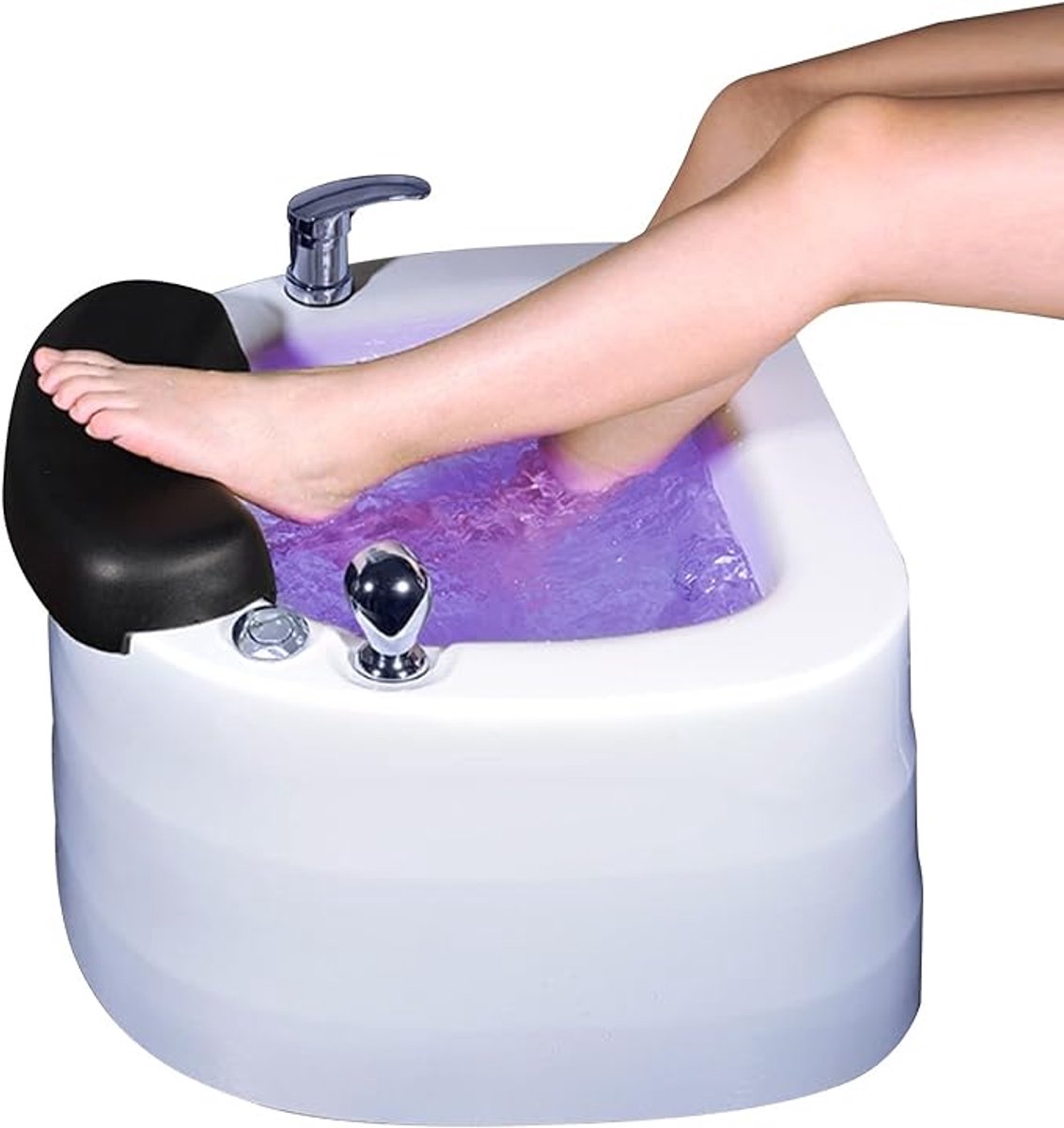 Voetenmassage Spa Bad Novihome – Elektrisch Voetbad met Warmte, Massagemotor, LED Sfeerverlichting & Draagbare Pedicure Spa voor Thuis – Relax en Ontspan Vermoeide Voeten