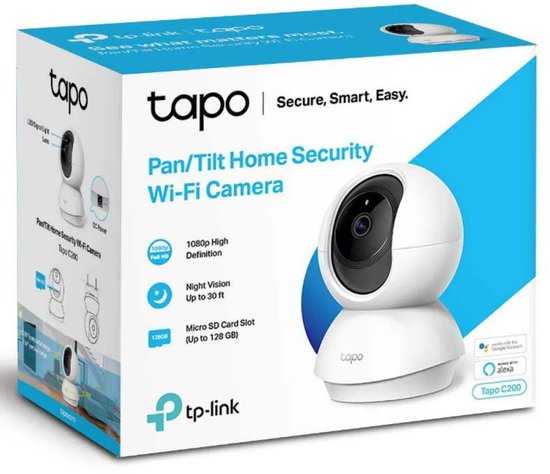 Tapo C200 Beveiligingscamera binnen - 1080P- Full HD- Pan/Tilt