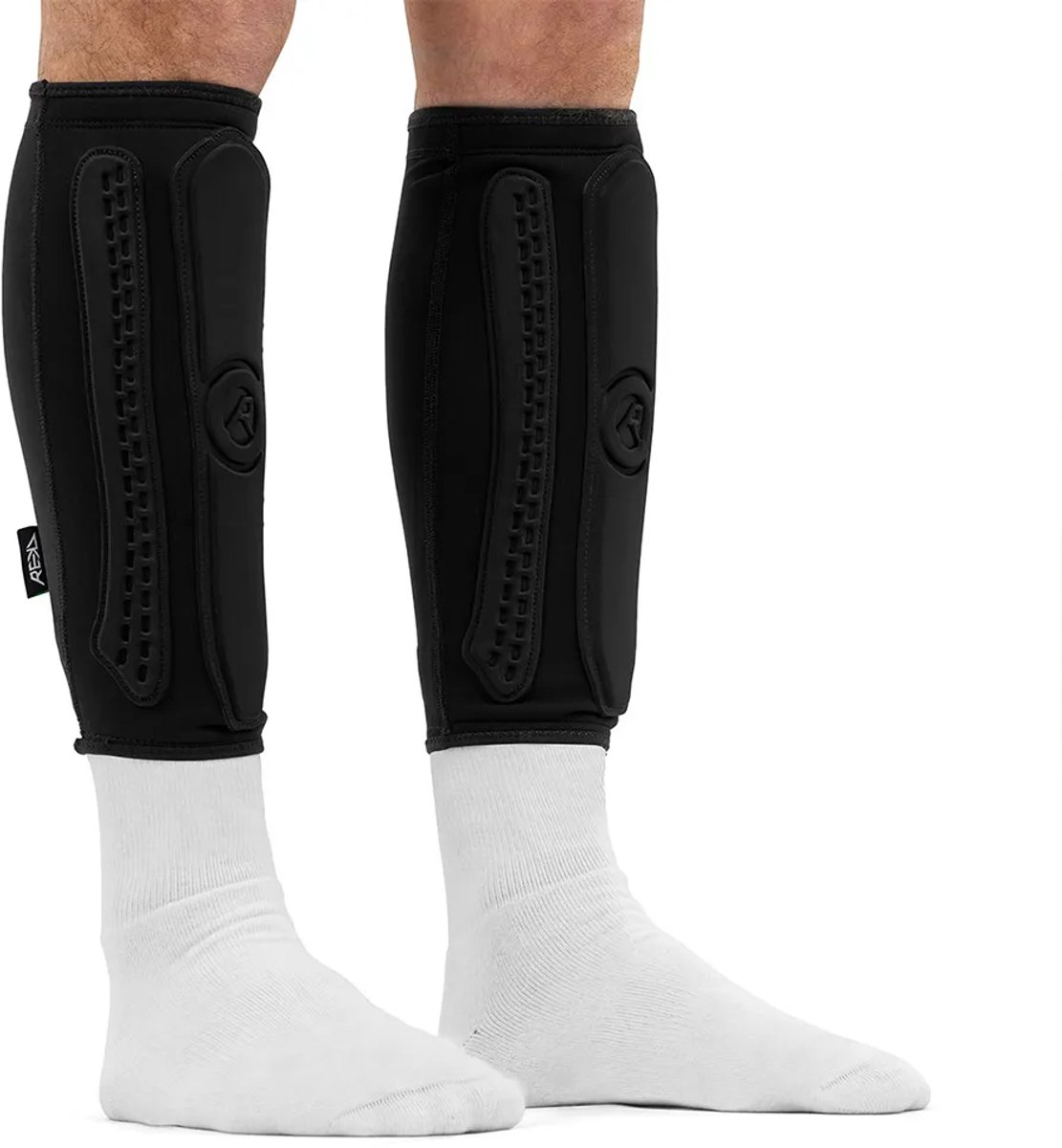 REKD Energy RKD830 Covert Shin Impact Guards Dunne Scheenbeschermers met Schokabsorberende PaddingShort Zwart