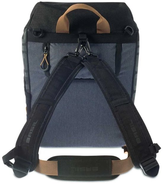 Basil Miles Fietsrugzak - Enkele fietstas - Zwart - 13 Liter van Basil — afbeelding 4