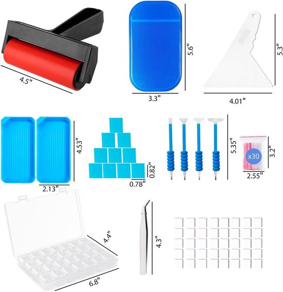 Diamond Painting Roller - Accessoires voor volledige boor 5D Diamond Paint/ Art voor volwassenen en kinderen, ideaal persgereedschap