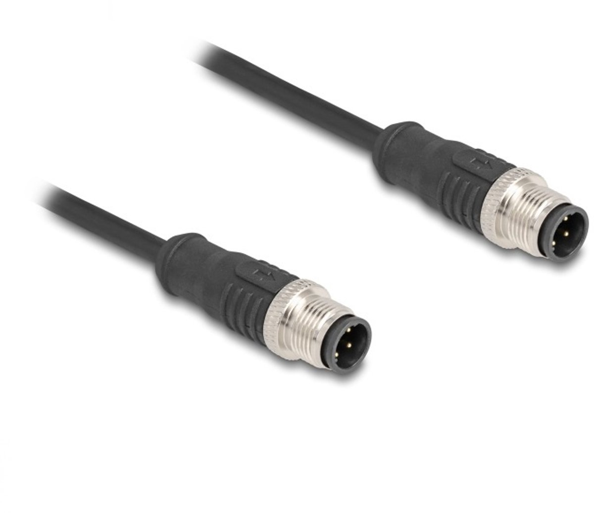 Image of M12 4-pins D-gecodeerde industriële netwerkkabel | CAT5e | PVC | 1 meter