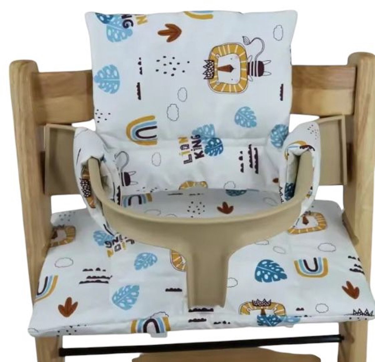 ZitZachtje lion stoelverkleiner/kussenset voor de tripp trapp - wasbaar