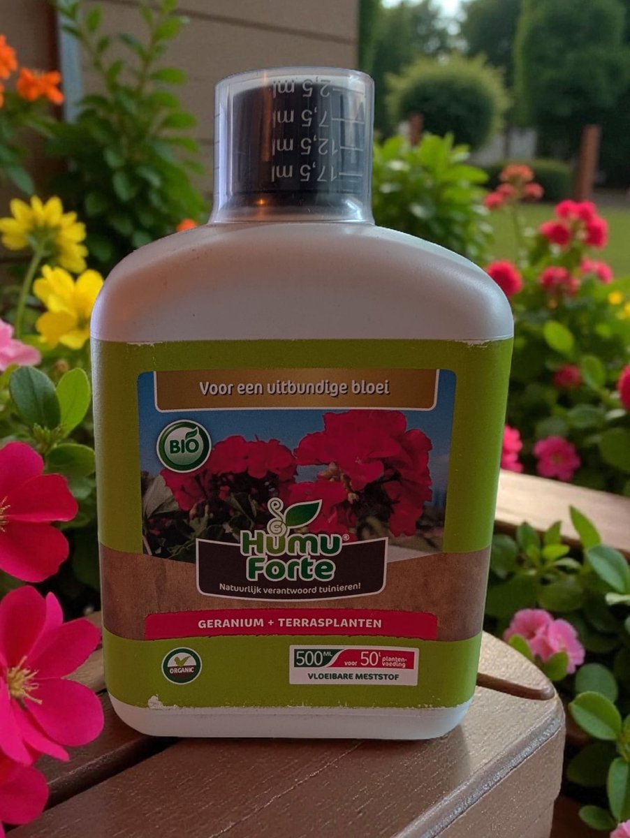 Humuforte Vloeibare Meststof 2x500 ml | Voor Geraniums, Fuchsia's & Zomerbloeiers