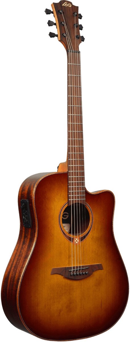 LAG Guitars Tramontane 118 T118DCE-BRS Brown Shadow elektrisch-akoestische westerngitaar
