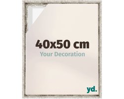 Your Decoration - Baklijst 40x50 cm - Wit Vintage - Baklijst voor Canvas - MDF - Lyon