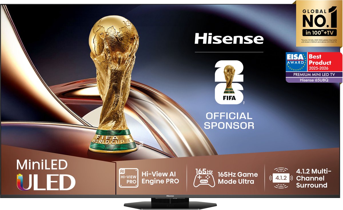 Hisense65U8Q (2025) - 65 inch - MiniLED TV