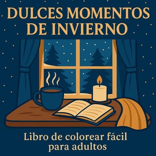 Dulces momentos de invierno - Libro de colorear facil para a ... - cover