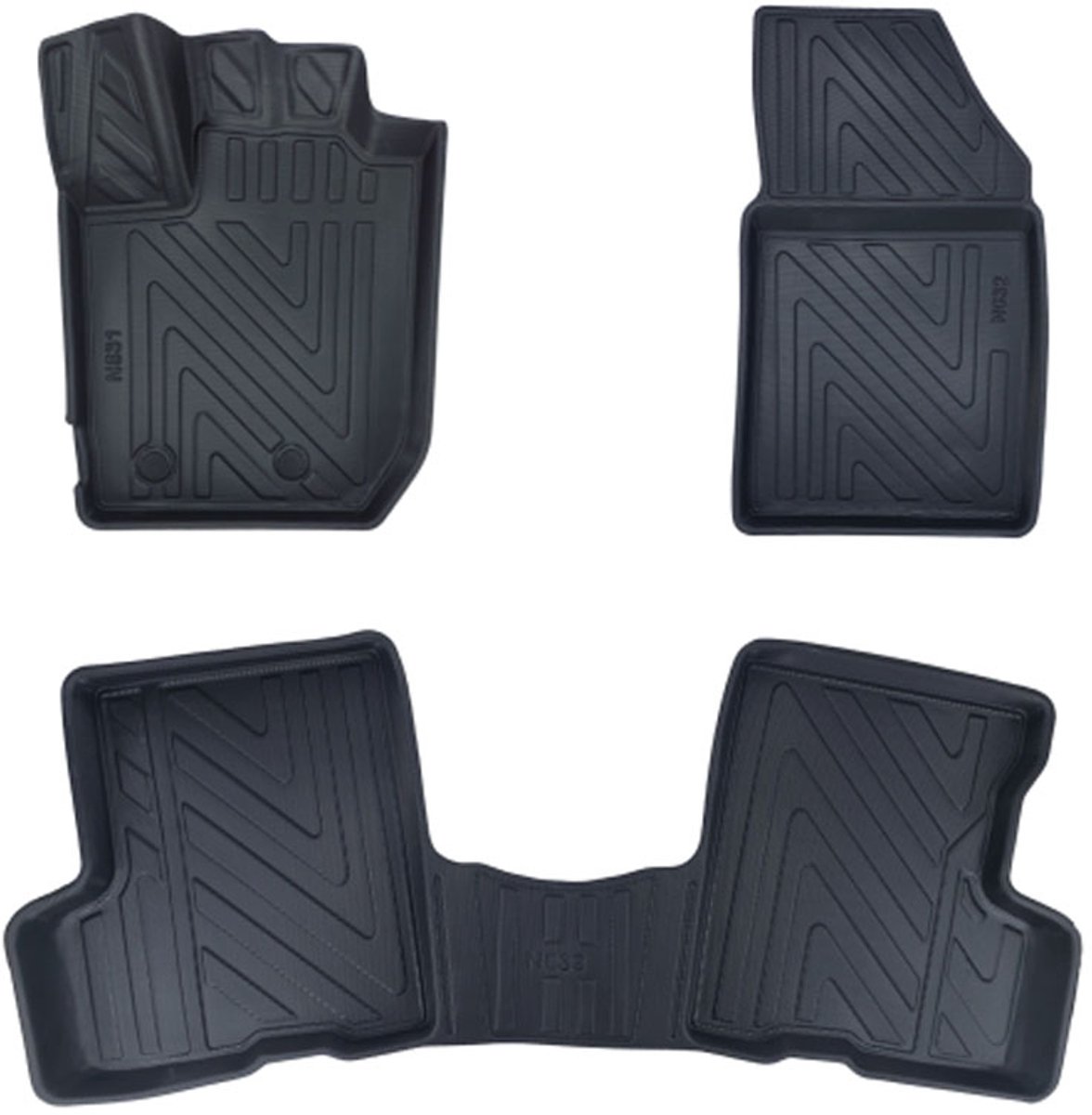 Rubbermatten Dacia Duster 2024-heden (complete set) - Premium carbonlook