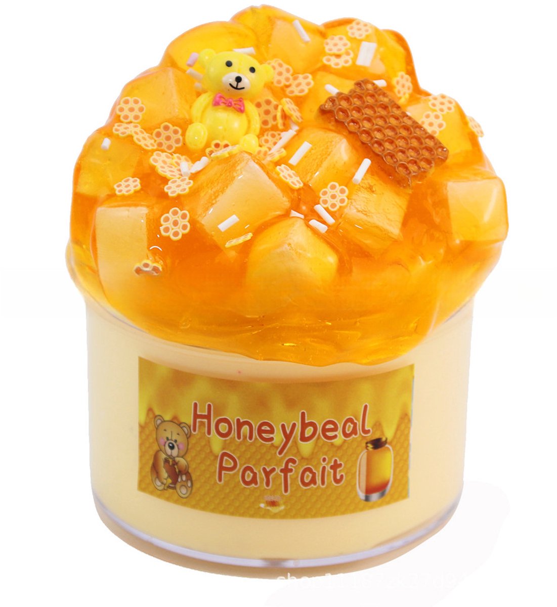 Slime (Honey Bear) Sweet Scent, Squeeze DIY Educational Toy, Crafting, Crafting, Pop Cube, Slime Kit