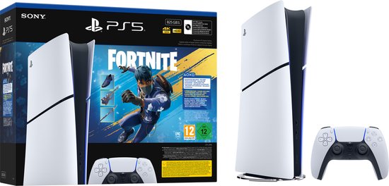 PlayStation 5 – Digital Edition - Inclusief 8 exclusieve Fortnite cosmetics (t.w.v. 5000 V-Bucks) + 1000 V-Bucks