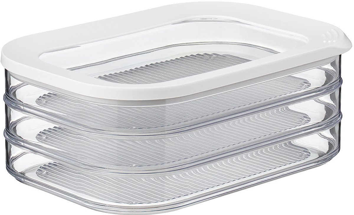 Bol.com Mepal Modula vleeswarendoos - 550 ml 3-laags - Vershouddoos - Wit aanbieding