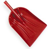 KADAX Sneeuwschep, schop met houten steel, sneeuwschuiver met ergonomisch kunststof handvat, sneeuwruimer met kunststof blad, sneeuwschop (B: 38 cm, Oranje