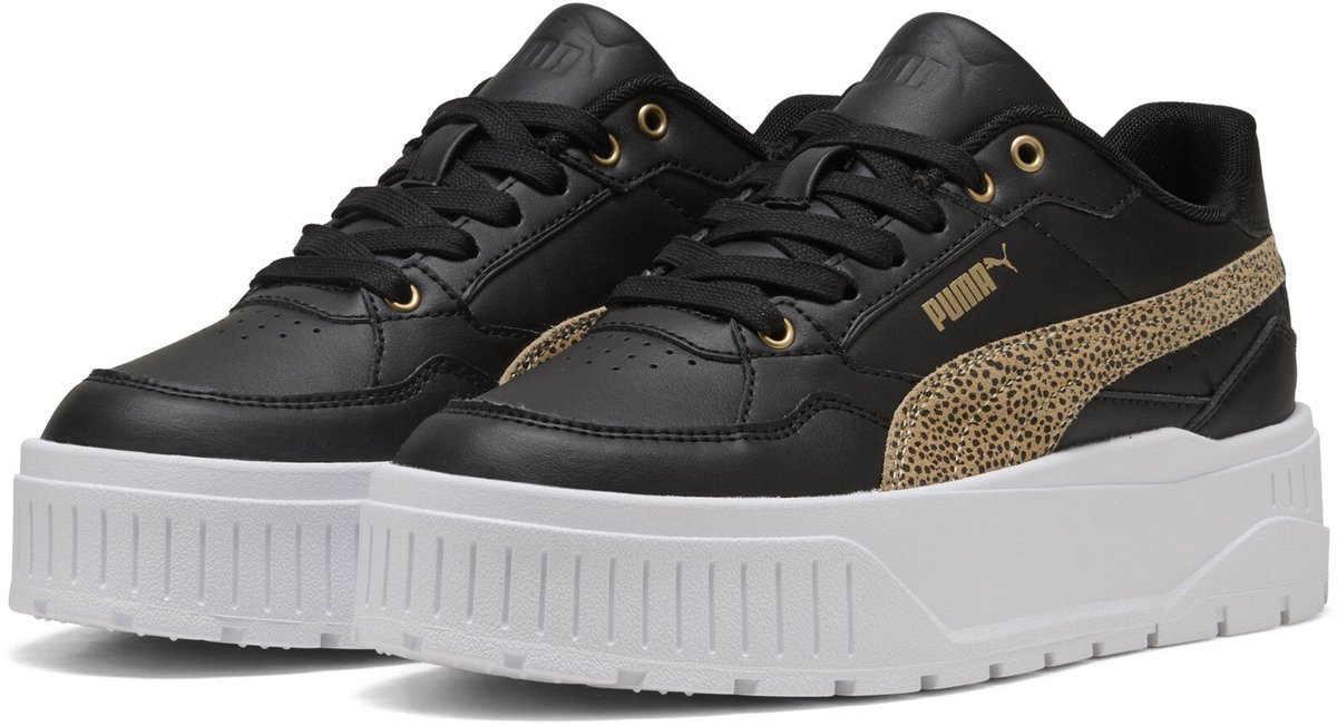 PUMA Karmen II Idol Topcat Dames Sneakers PUMA -Toasted Almond Zwart