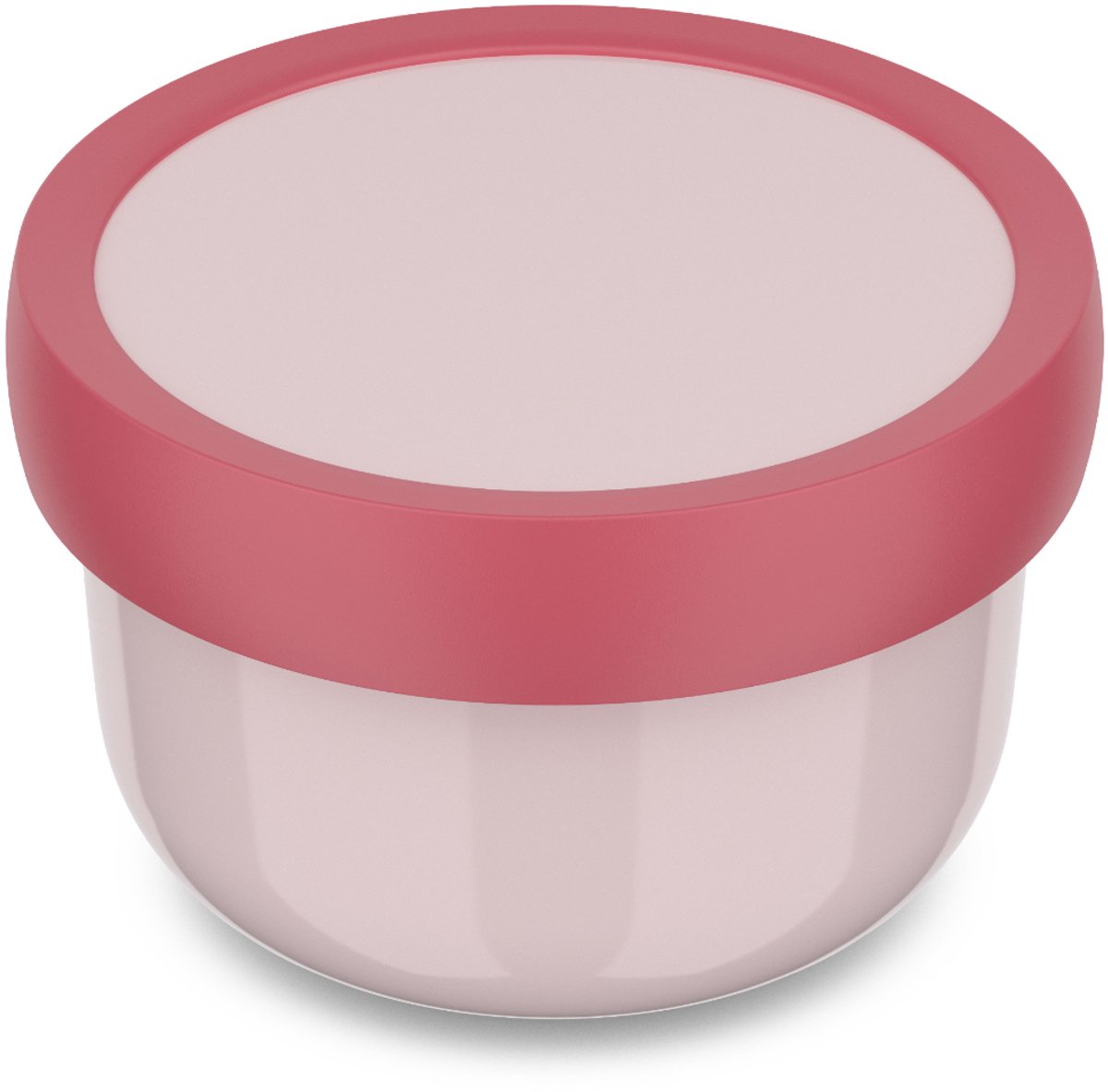 Mepal fruitbox Campus - 300 ml - Inclusief fruitvorkje - Sluit goed af - Snackdoosje - Cool pink