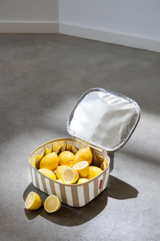 Reisenthel Coolerbag M Pocket Koeltas - 4,5L - Summerstripes Coffee Zand van Reisenthel — afbeelding 5