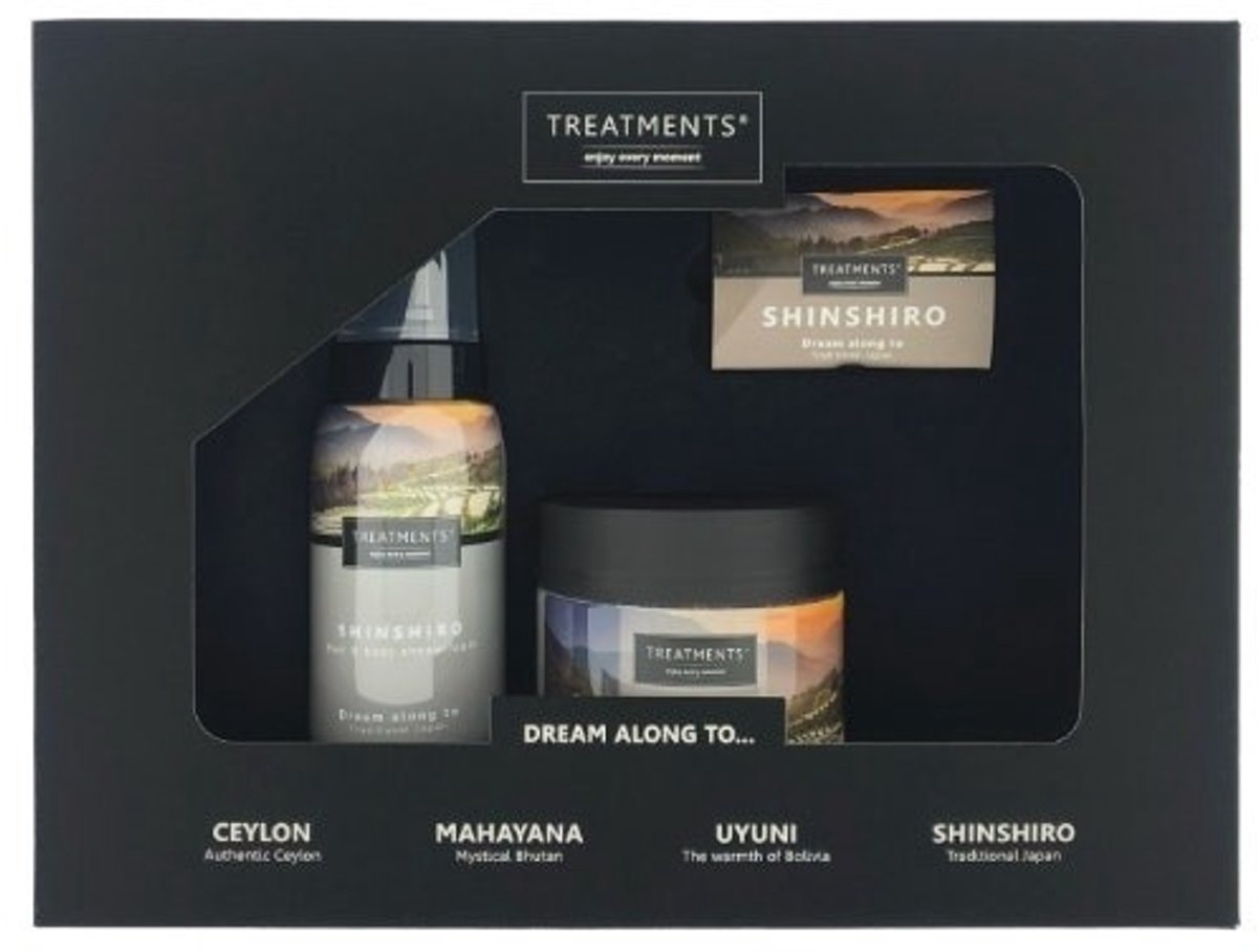 Treatments® - Shinshiro - Geschenkdoos Douche & Scrub -geschenkset - cadeau