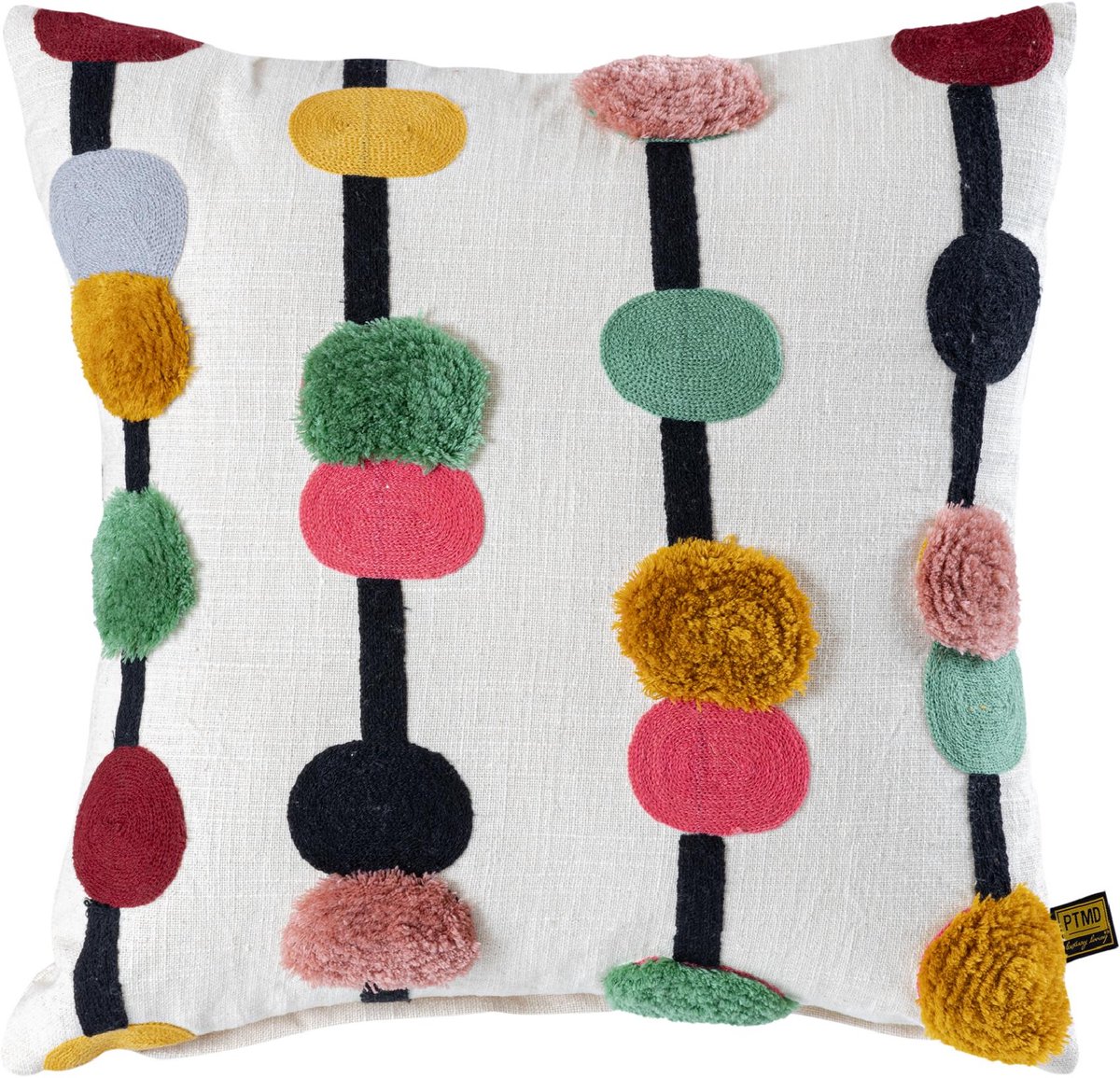 PTMD Sierkussen Prinay - Roze - 45x4x45cm