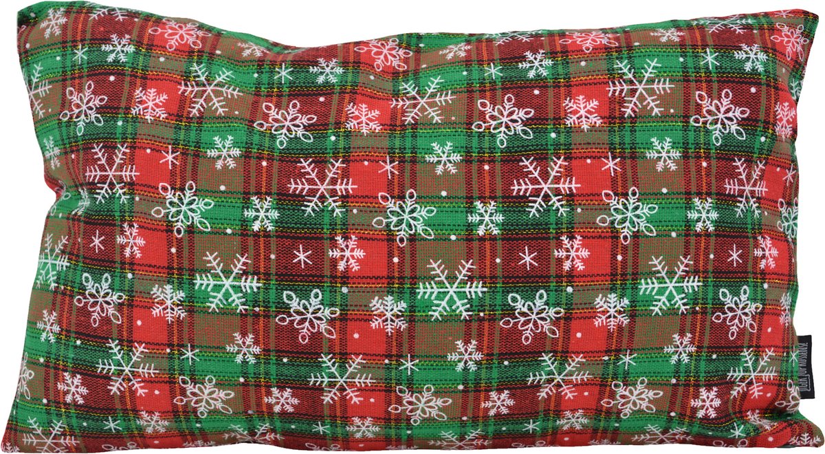 Gek op Kussens! Sierkussen Glow Tartan | 30 x 50 cm | Polyester multi 30x50