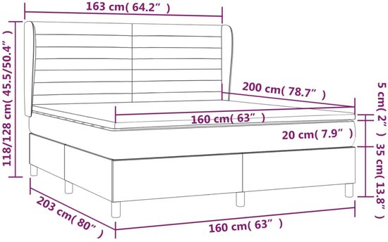 vidaXL-Boxspring-met-matras-fluweel-zwart-160x200-cm