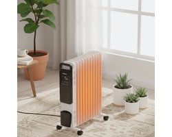 Elektrische Olieradiator 2500W – OmniHeat - Wit - – Altameubel OmniHeat Pro Smart - Medahomestore