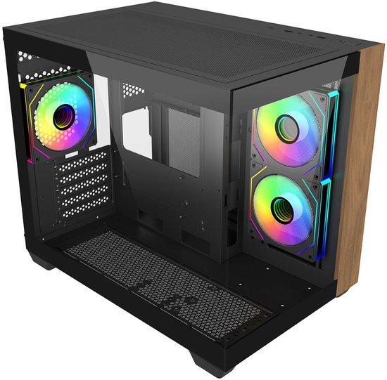Cooler Master Elite 481 Wood Mini Tower Black (3/6)