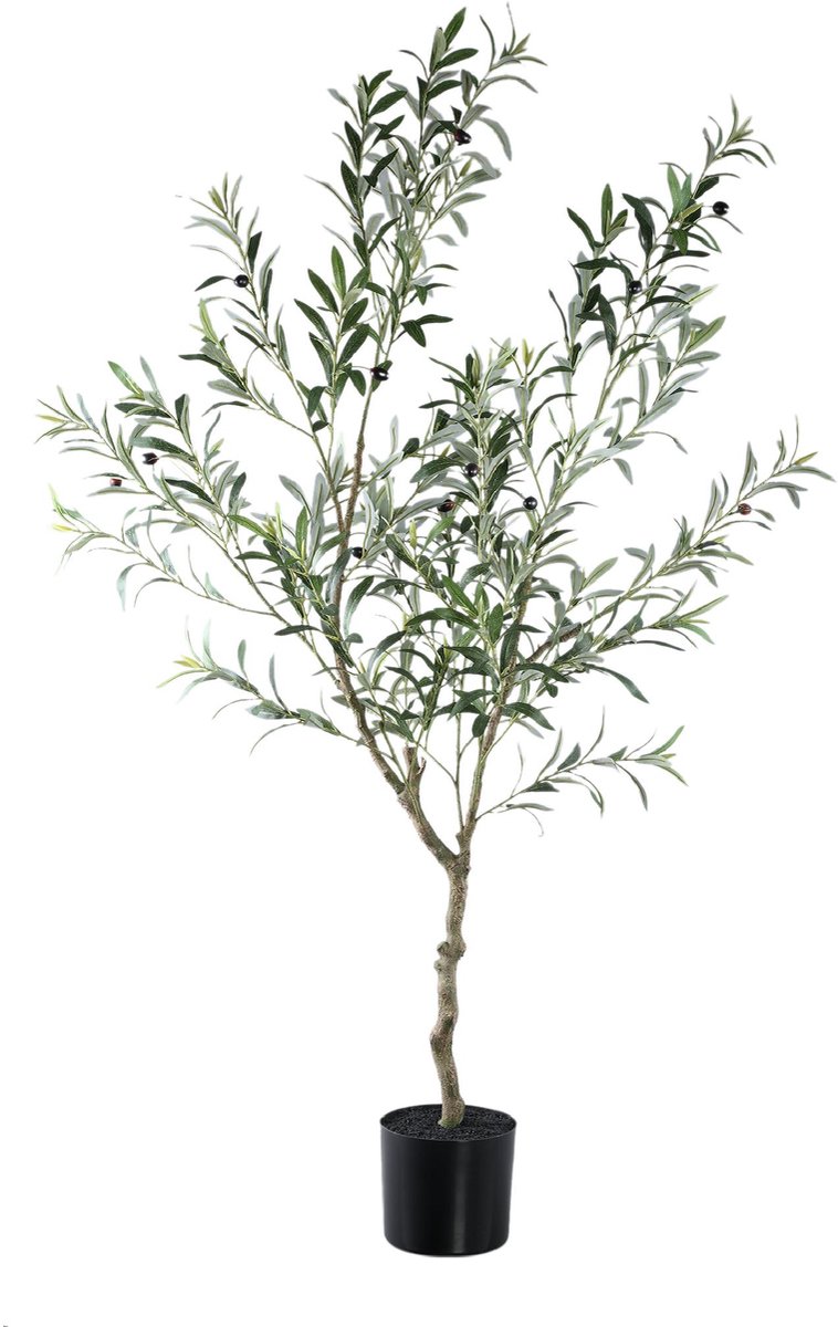 PTMD Kunstplant Olive - 110x70x156 cm - Polyester - Groen