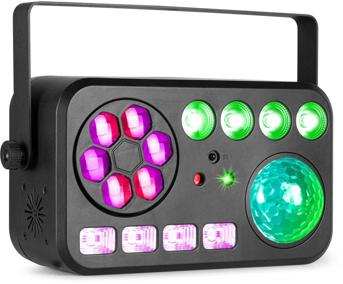Discolamp - BeamZ Shimmer2 - LED effect - Voor DJ’s en feestjes - 6 unieke effecten - RGBW-UV