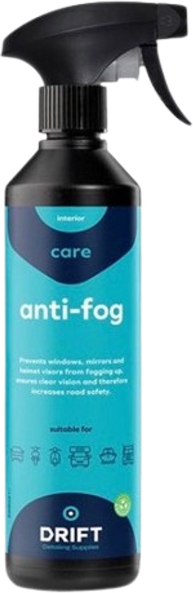 DRIFT Anti Fog Spray - Anti Condens - Voorkomt Beslagen Ruiten - Waterafstotende Spray - 500 ML
