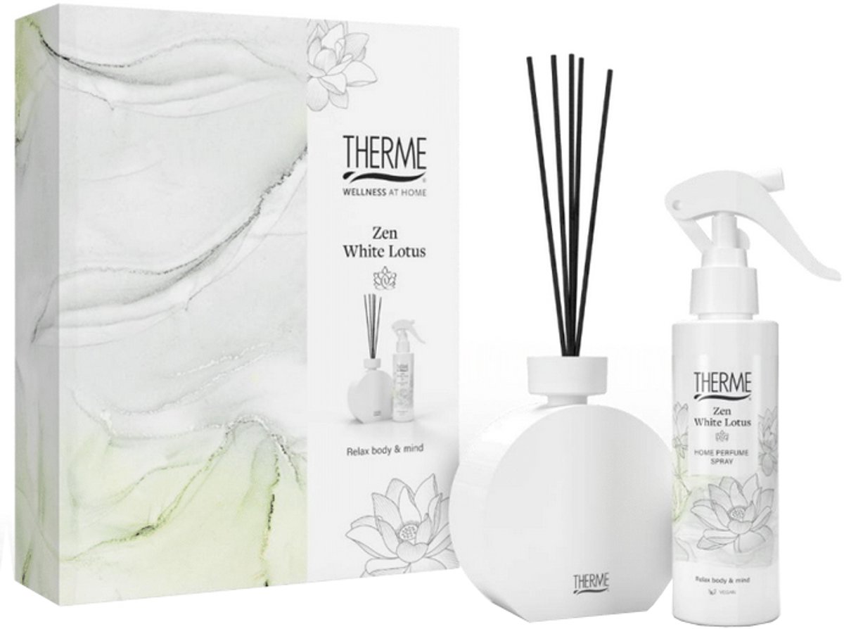 THERME Zen White Lotus Home Perfume Gift Set - Gift of Wellness