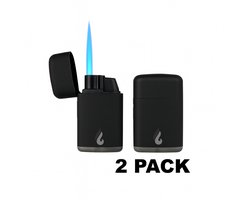 Pyroshopping Stormaansteker Set – 2 Pack – Windproof Turbovlam – Navulbare Jet Lighter – Compacte Gasbrander voor BBQ & Vuurwerk