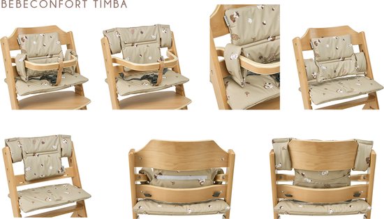 Meyco Baby Forest Animals stoelverkleiner meegroei - sand van Meyco — afbeelding 5