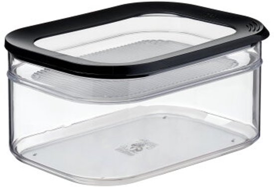 Boîte de conservation Mepal Modula ( lot de 2) - 550 + 2000 ml - Conserver soigneusement au koelkast - Noir