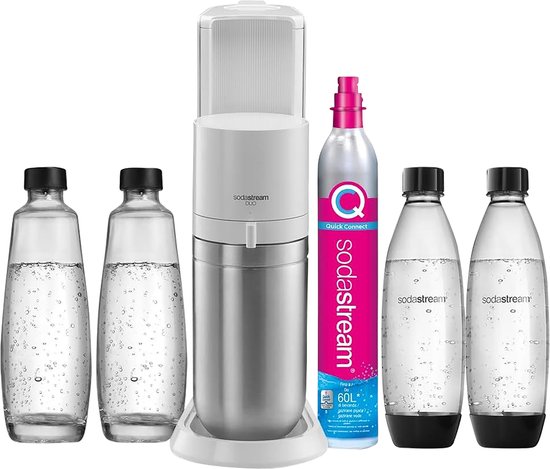 frisdrankautomaat + 2 flessen + 1 cilinder + 2 karaffen - sodastream - duobicb