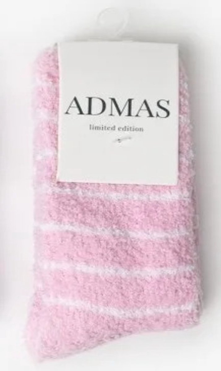 Admas Home Stripes Sokken Dames Roze
