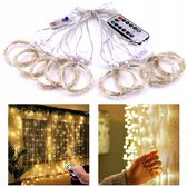 Jojoy - Rideau LED - Siècle des Lumières LED - Éclairage de Noël - Rideau lumineux avec télécommande - CURLIGHT