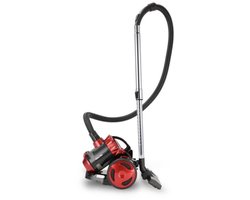 Swiss Pro+ Stofzuiger Zonder Zak - Red - Stofzuigers - Vacuum Cleaner Zakloos - 1600W - Sterke Zuigkracht - HEPA Filter - Compact, Licht & Krachtig - Gemakkelijk Schoon Te Maken