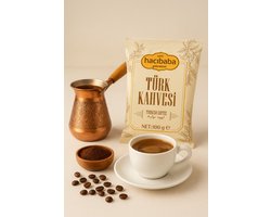 Haci Baba Traditionele Turkse Koffie 100g – Authentieke Turkse Koffiesmaak | Premium Gemalen Koffie | Vers, Aromatisch & Intens - Turk Kahvesi - Turkish Coffee