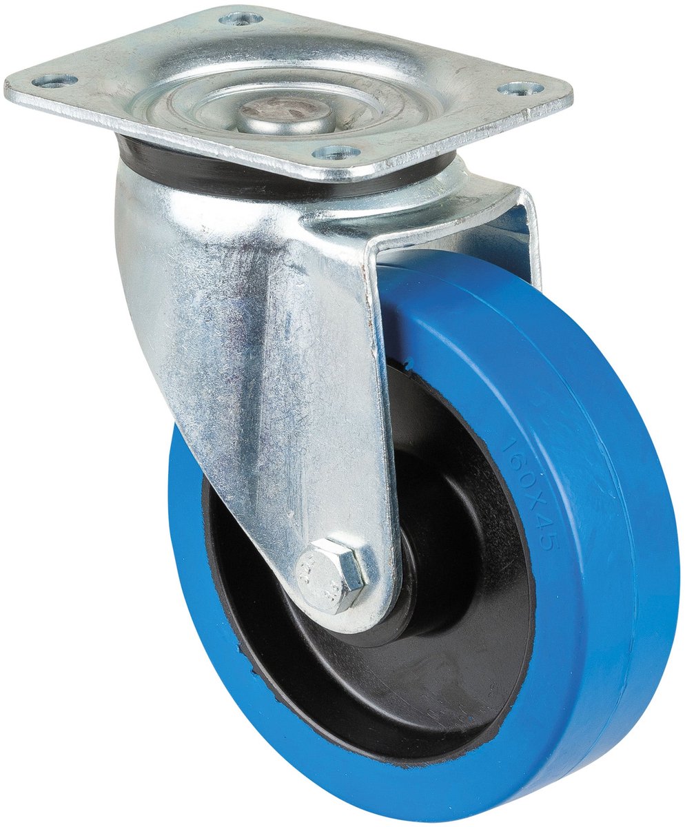 Showgear zwenkwiel blauw, 160 mm
