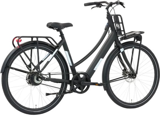 Popal Royl1 Elektrische Fiets - E-bike 28 Inch - Damesfiets 47 cm - Hydraulische schijfrem - 360 Wh Accu - Matzwart van Popal — afbeelding 2