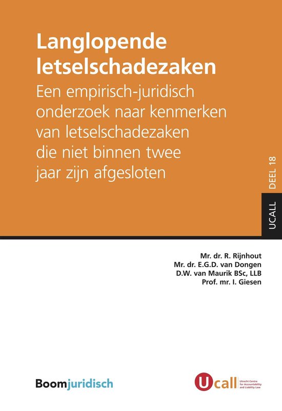 UCALL 18 - Langlopende letselschadezaken - cover