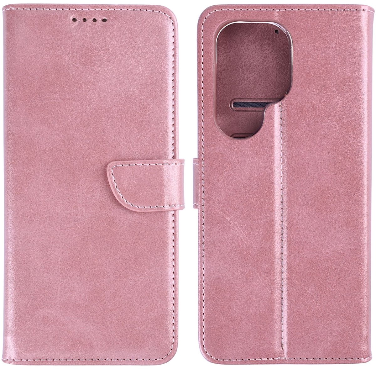 Rixus Bookcase For Samsung Galaxy S26 Ultra Pink